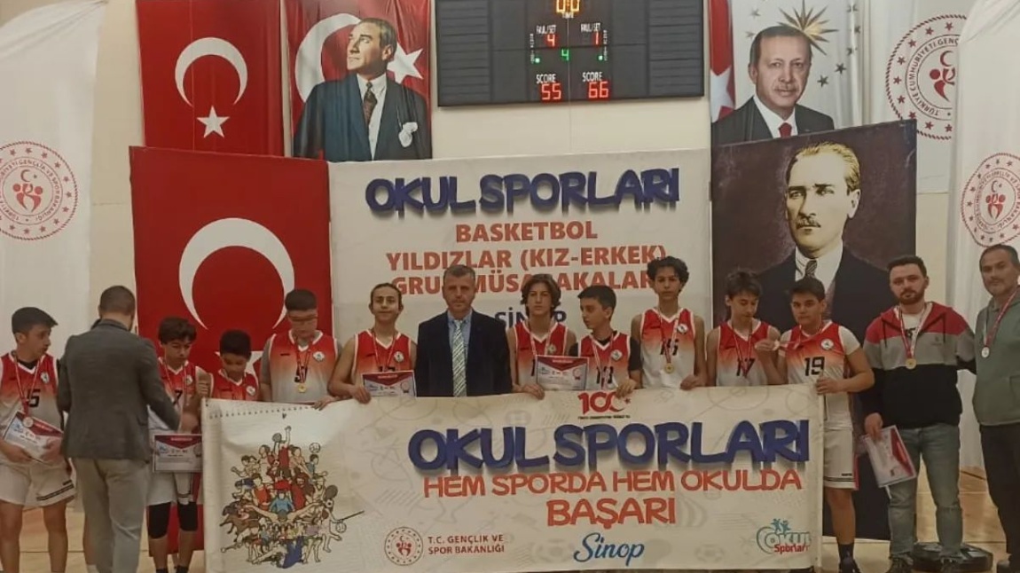 Basketbol Yıldız Erkekler Musabakalarinda Bölge Şampiyonu